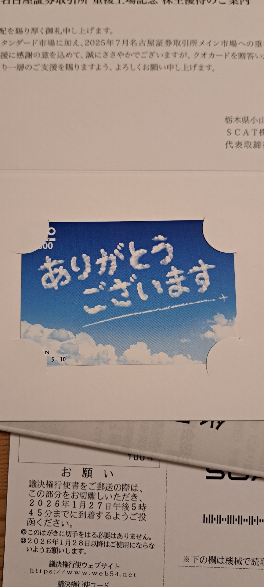 優待画像